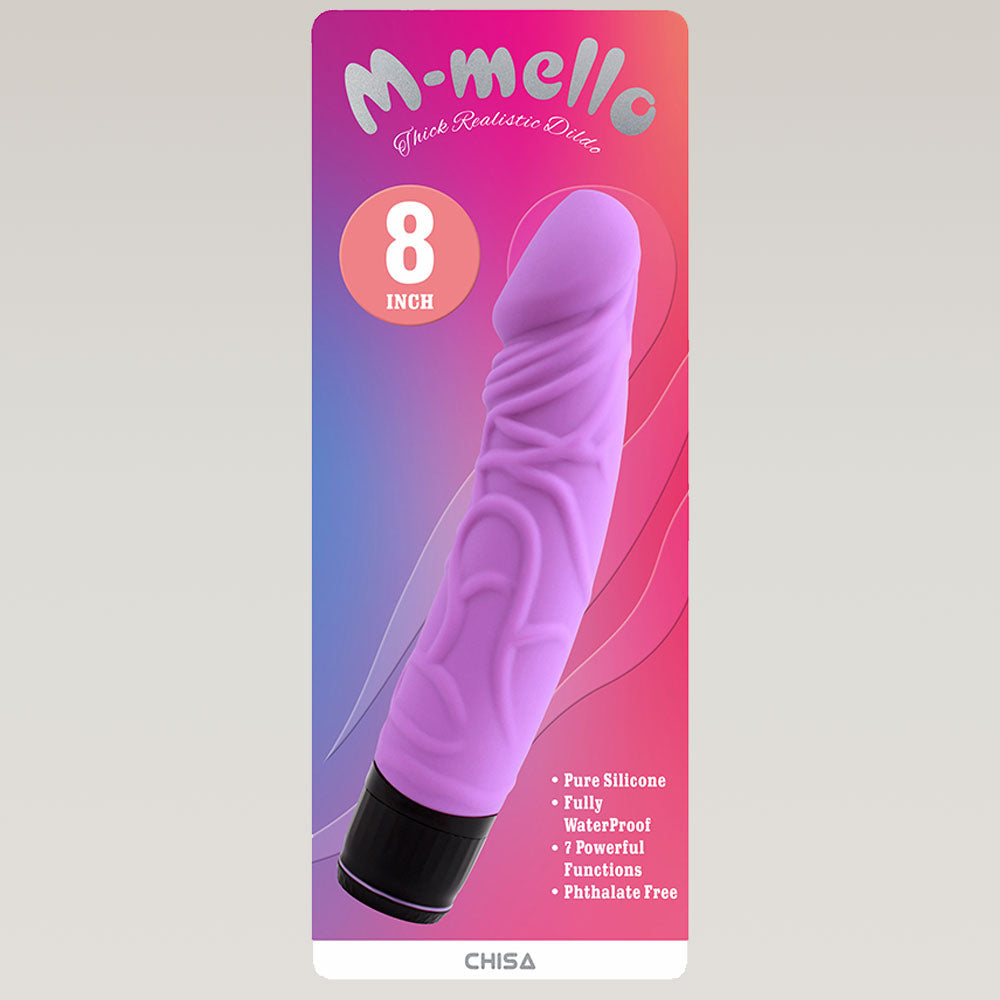 MELLO Thick Realistic Dildo Vibrator 7.7 Inch The Hidden Closet MELLO Thick Realistic Dildo Vibrator 7.7 Inch The Hidden Closet