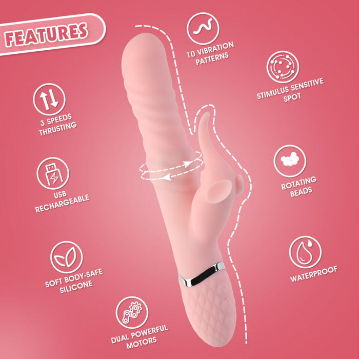 ELEPHISH Rotating Rechargeable Vibrator