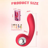 SHARPY Dual Power Rechargeable Knocking Vibrator 7 Inch