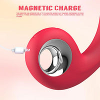 SHARPY Dual Power Rechargeable Knocking Vibrator 7 Inch