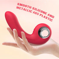 SHARPY Dual Power Rechargeable Knocking Vibrator 7 Inch