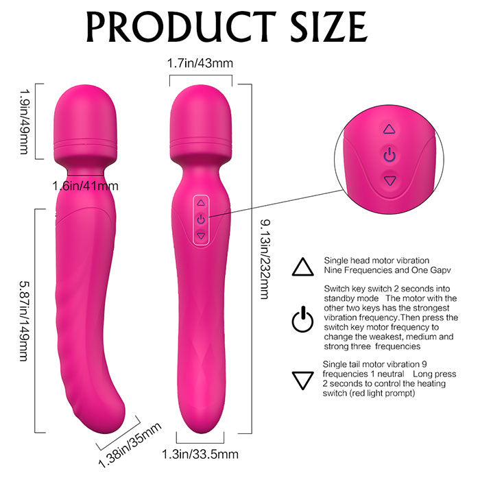 IRIS Pink Wand Massage & Warming G-Spot Vibrator
