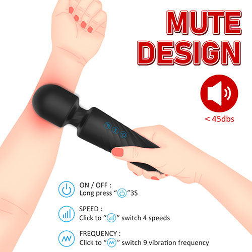 Hero Pro Rechargeable Wand Massage Vibrator