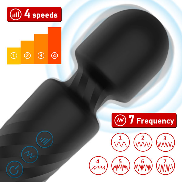 Hero Pro Rechargeable Wand Massage Vibrator