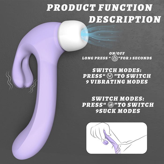 HAMMER Knocking Clitoral Suction Vibrator