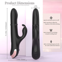 COOL STICK Waving & Rotating Rabbit Vibrator