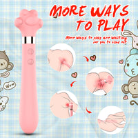 MEAW’S PAW Tapping Multi Play Double Sided Vibrator 8 Inch