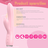 ROMANCE of SPRING Warming & Thrusting Rabbit Vibrator 8.8 Inch