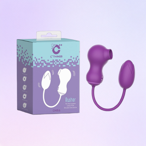 Rusher Rechargeable Vibrating Egg and Suction