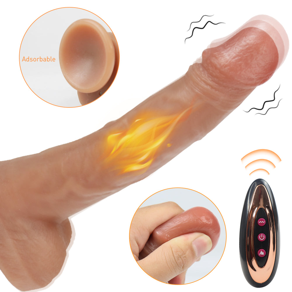 Jimmy Dildo 6.5 inch Vibration with Remote Controller