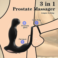 Venom Remote Rechargeable Prostate Massage Vibrator with Cock Rings