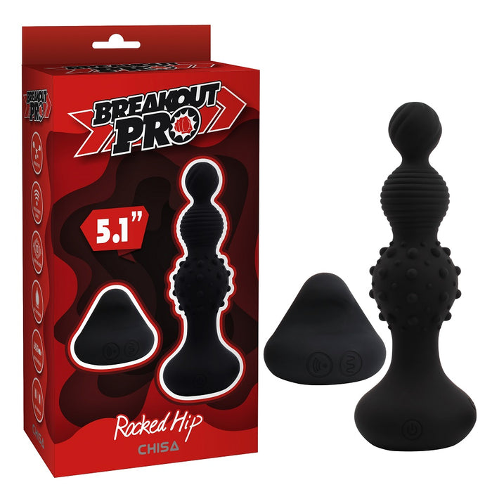 ROCKED HIP Remote Control Rechrageable Vibrating Anal Bead