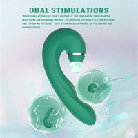 SIREN Dual Stimulation Thumping Rechrageable Suction Vibrator 6.2 Inch