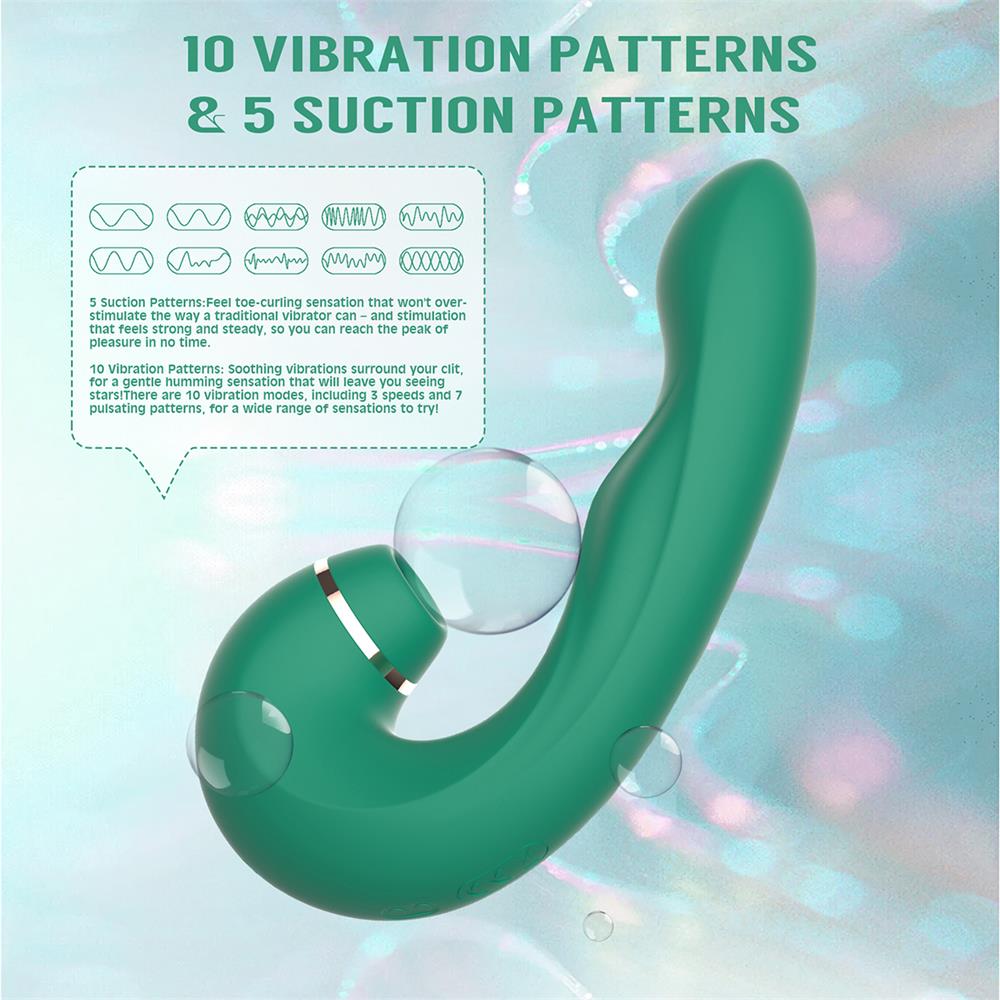 SIREN Dual Stimulation Thumping Rechrageable Suction Vibrator 6.2 Inch