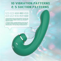 SIREN Dual Stimulation Thumping Rechrageable Suction Vibrator 6.2 Inch
