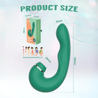 SIREN Dual Stimulation Thumping Rechrageable Suction Vibrator 6.2 Inch