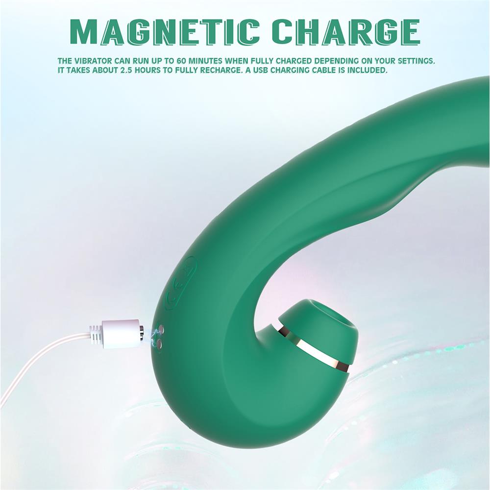 SIREN Dual Stimulation Thumping Rechrageable Suction Vibrator 6.2 Inch