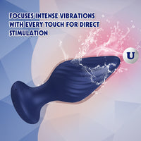 ESCTASY Spiral Remote Rechrageable Vibrating Anal Plug