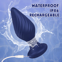 ESCTASY Spiral Remote Rechrageable Vibrating Anal Plug