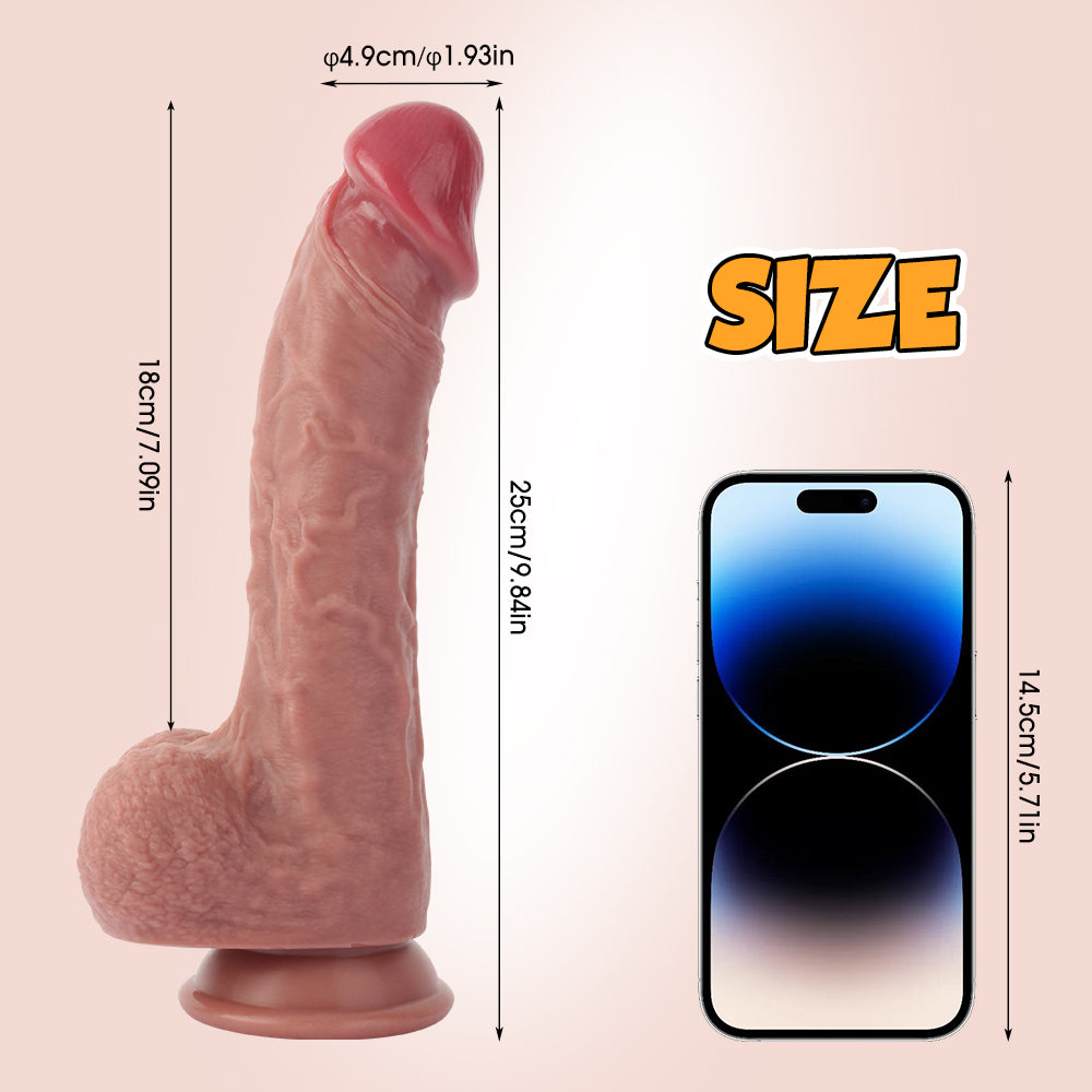 Real Silk The Dildo Realistic 9.5