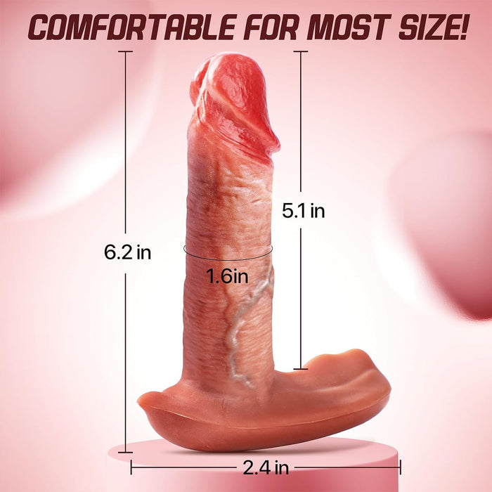 NUDY Real Skin Thrusting Dildos 6.5 with Remote Controller