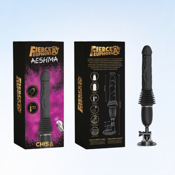 Aeshma Wireless Remote Thrusting & Heating Rechargeable Dildo Vibrator 11.8 Inch