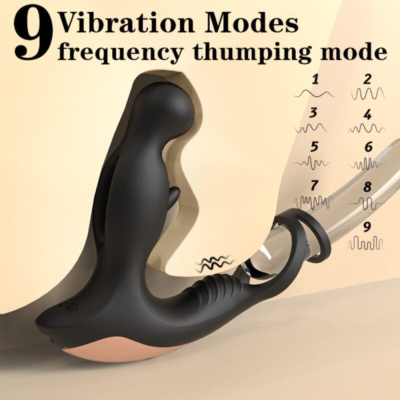 Venom Remote Rechargeable Prostate Massage Vibrator with Cock Rings