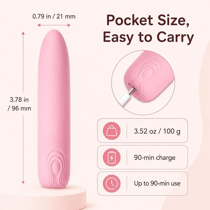 TULIPY mini Bullet Vibrator 3.5 Inch
