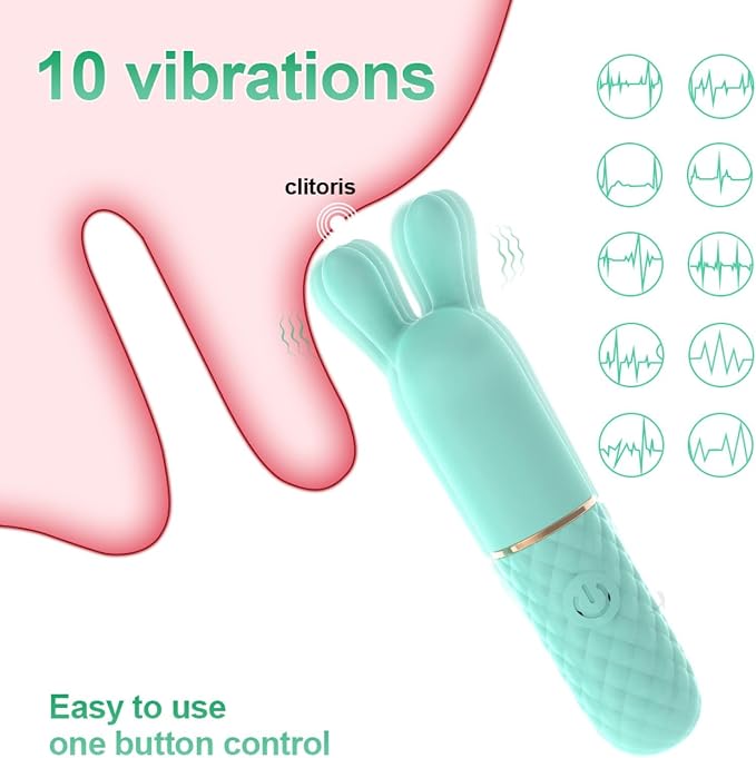 EASTER Green Mint mini Bullet Vibrator 3.5 Inch