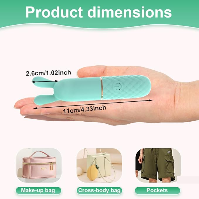 EASTER Green Mint mini Bullet Vibrator 3.5 Inch