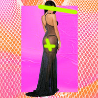 KENDALL Sheer Long Nightware 2-Piece S/M