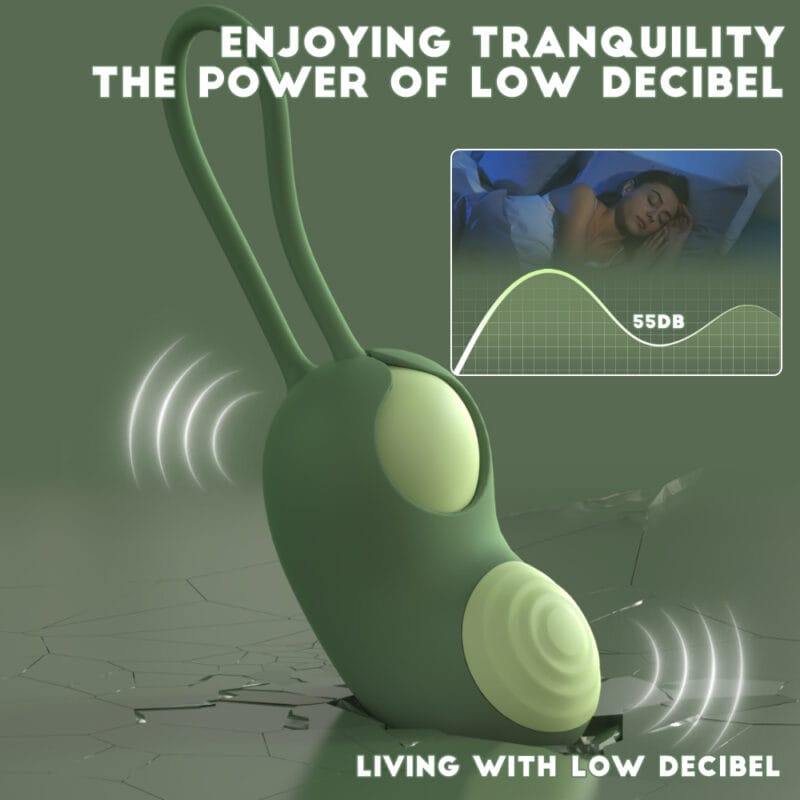 Pea Pod Green Rechargeable Pulsing Vibrator