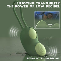 Pea Pod Green Rechargeable Pulsing Vibrator