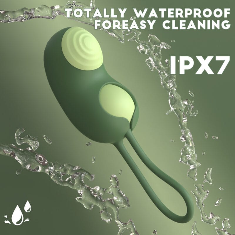 Pea Pod Green Rechargeable Pulsing Vibrator