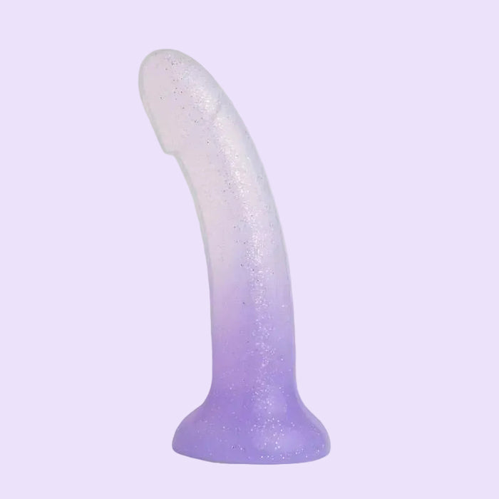 Magical Jelly Glitter Liquid silicone dildo 7 inch