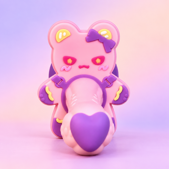 KUMI Bear GUMMY Pleasure Suction Cup Dildo 6.5 inch