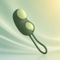 Pea Pod Green Rechargeable Pulsing Vibrator