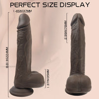 LIAM Black Dildo Vibration with Remote Controller