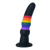 POP BLACK Silicone Jelly Dildo 7.25 Inch Size L
