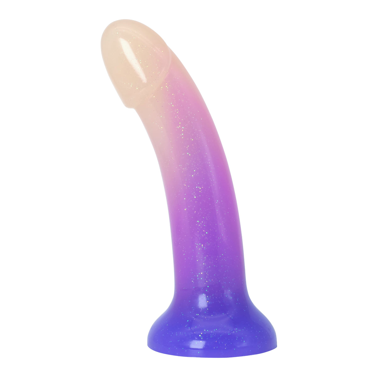 Moonlit Jelly Glitter Liquid silicone dildo 7 inch