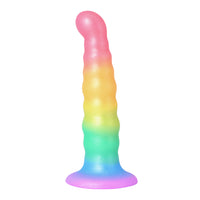 UNIC Sensual Rainbow Wave Suction Cup Silicone Dildo 6.5 Inch