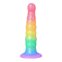 UNIC Sensual Rainbow Wave Suction Cup Silicone Dildo 6.5 Inch