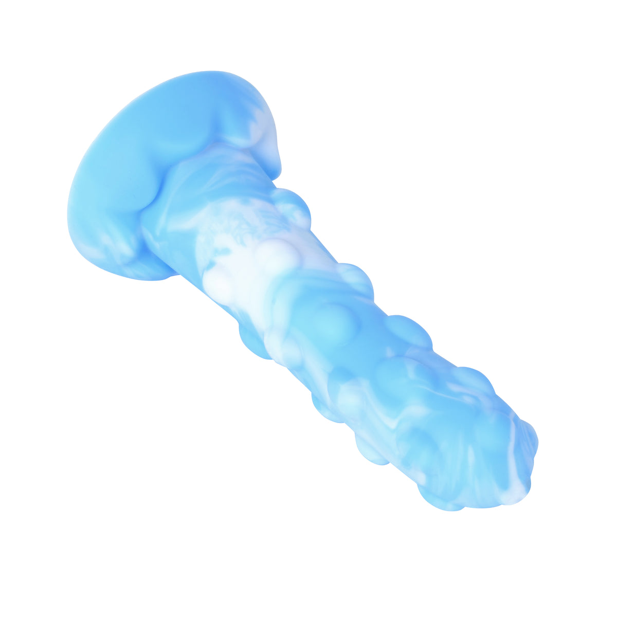 Blu Bead Dream Silicone Dildo 6 Inch suction cup