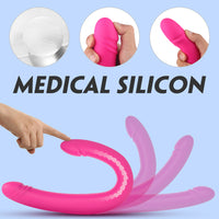 Barnett Super Long Bendable Double Dong Thrusting Dildo Vibrator