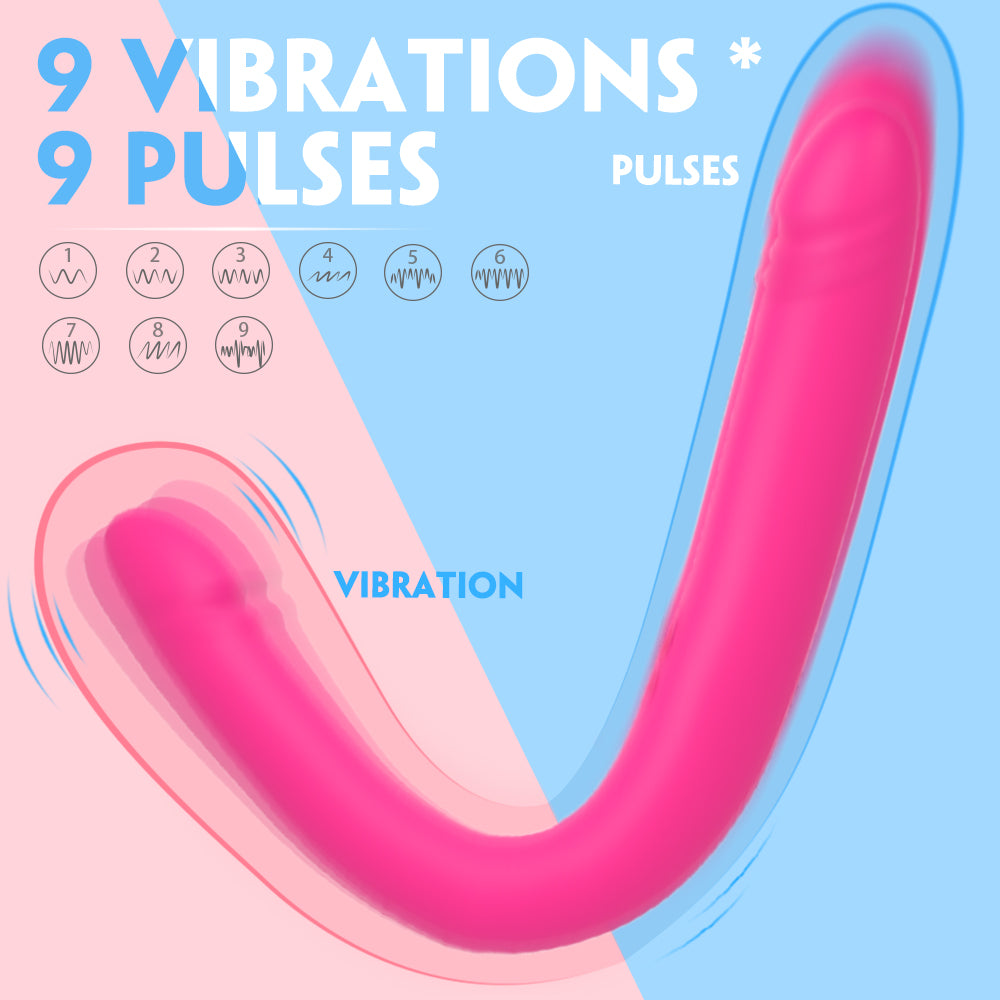 Barnett Super Long Bendable Double Dong Thrusting Dildo Vibrator