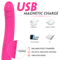 Barnett Super Long Bendable Double Dong Thrusting Dildo Vibrator
