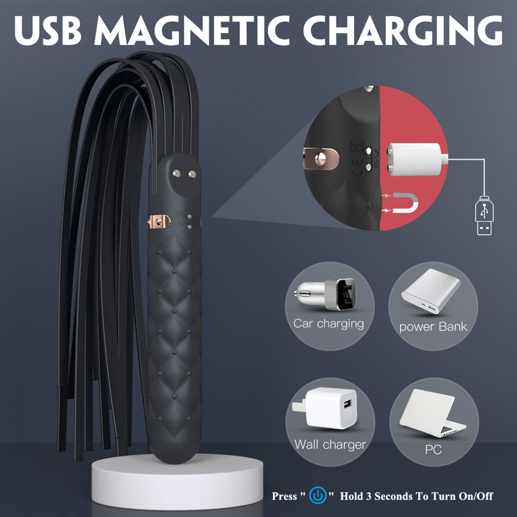 Bloody Mary 2 in 1 Rechargeable Whip Vibrator