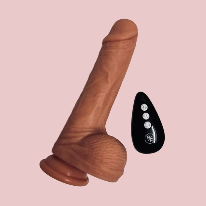 Mr.Smith Spinning Vibration Silicone Dildo 8.2 Large with Remote controller