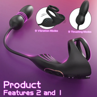 RUSRU-RCT Love ring Vibrator Egg Thrusting with Remote Controller