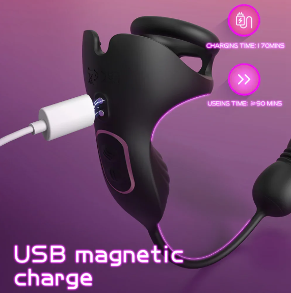 RUSRU-RCT Love ring Vibrator Egg Thrusting with Remote Controller